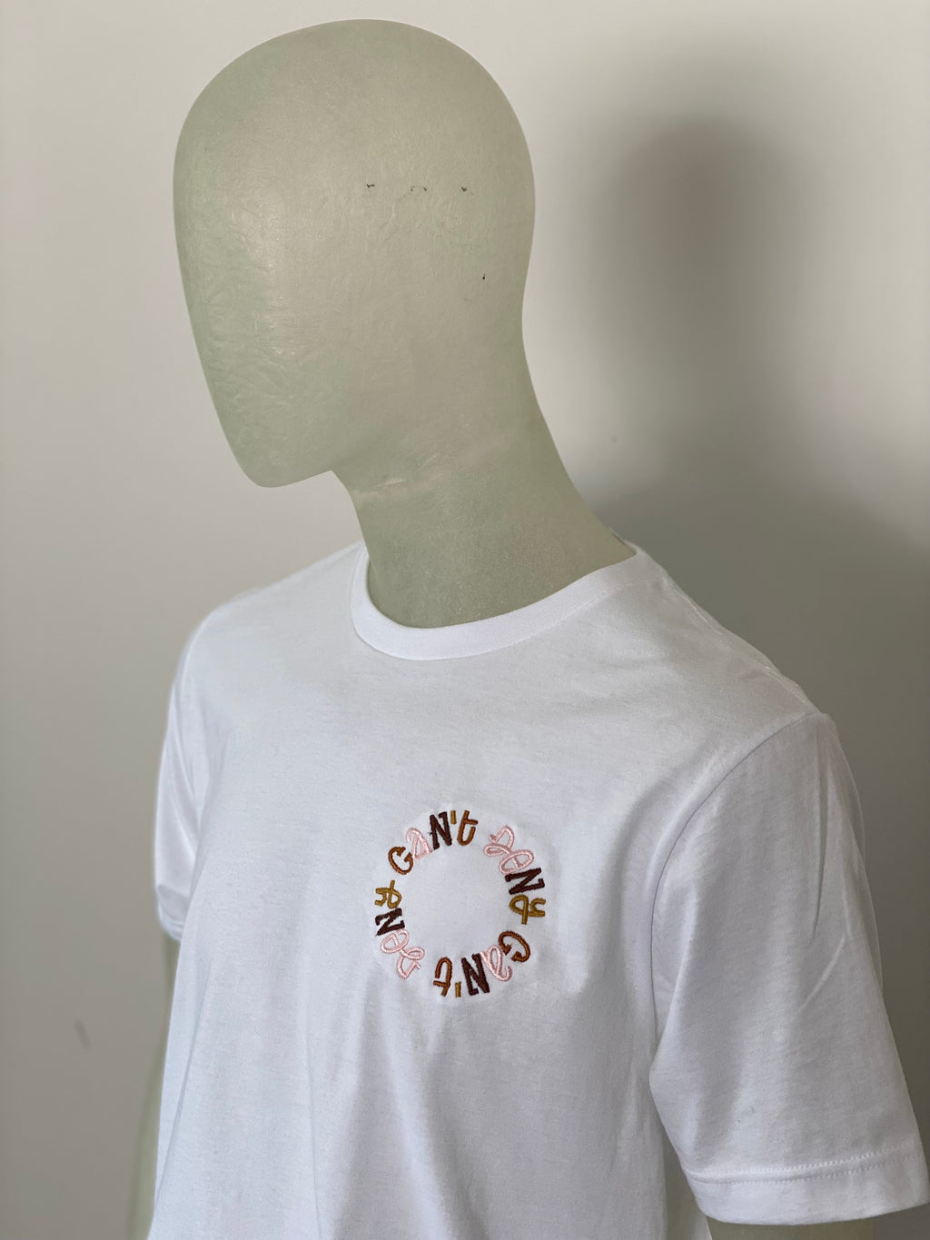 Embroidered Neutral Logo Tee